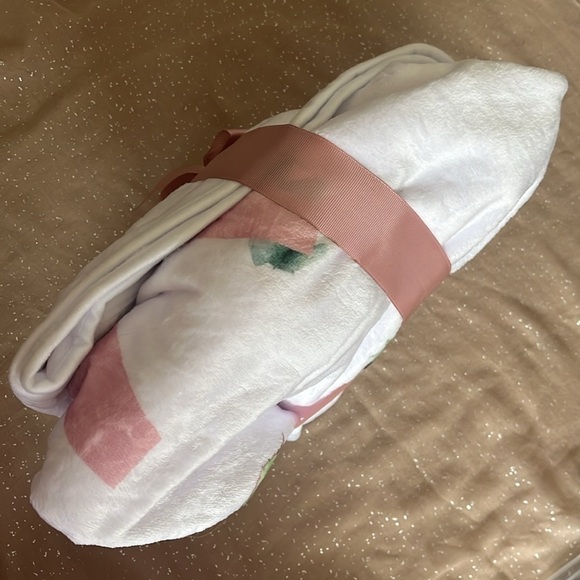 Brand New Floral Boho Baby Monthly Milestone Blanket Photo Prop Pink Baby Shower - Picture 6 of 11